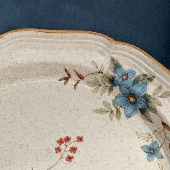 Mikasa: Garden Club DAY DREAMS (EC 461) Dinner Plates- lot of 2- 10 3/4" length - Picture 10 of 15